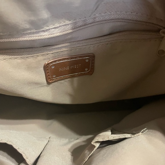 Nine West Blue and Cream Tote bubble shoulder bag - Picture 8 of 10